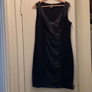 Torrid Black Dress with Pleather Accent size 1